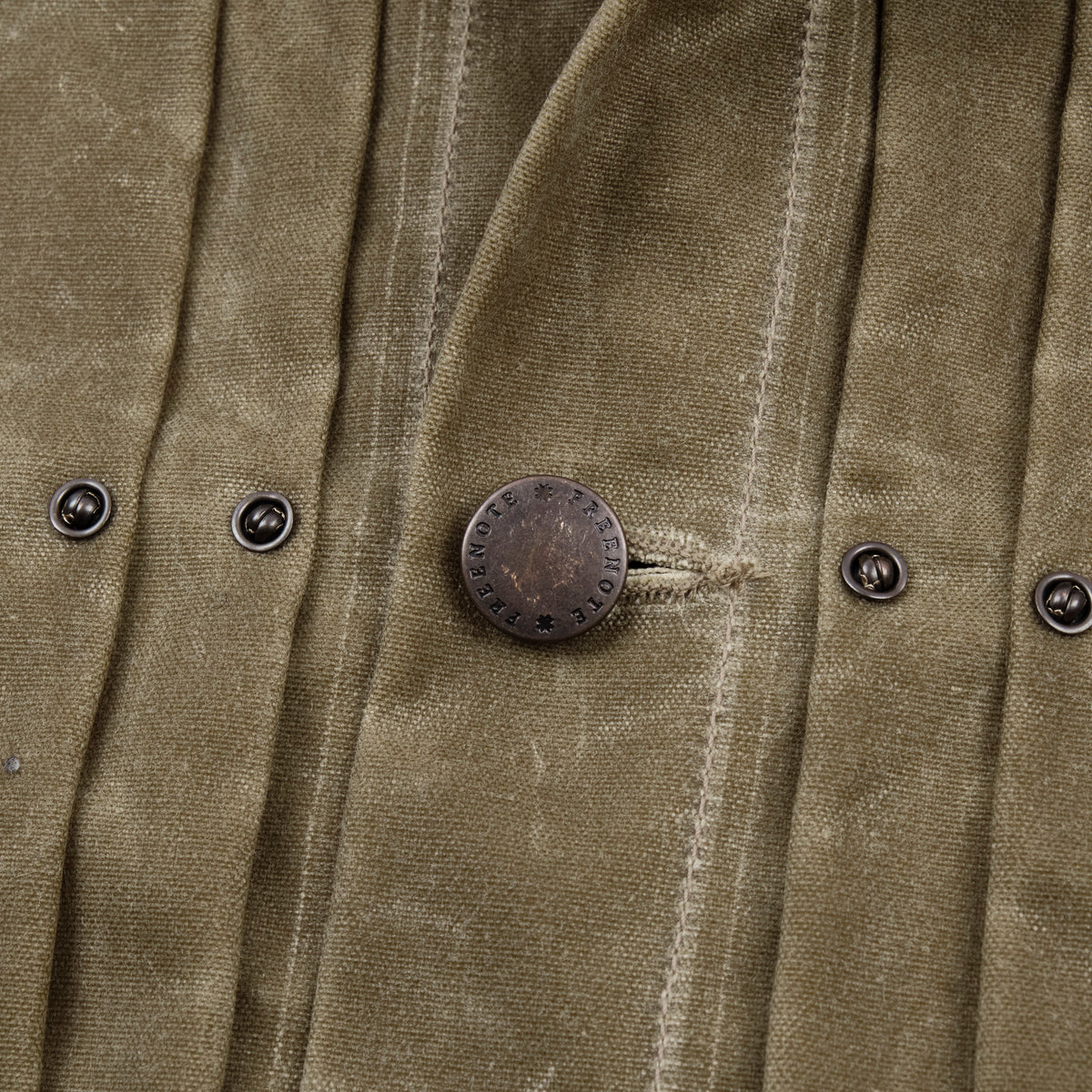 Riders Jacket Waxed Canvas Tobacco Red Interior