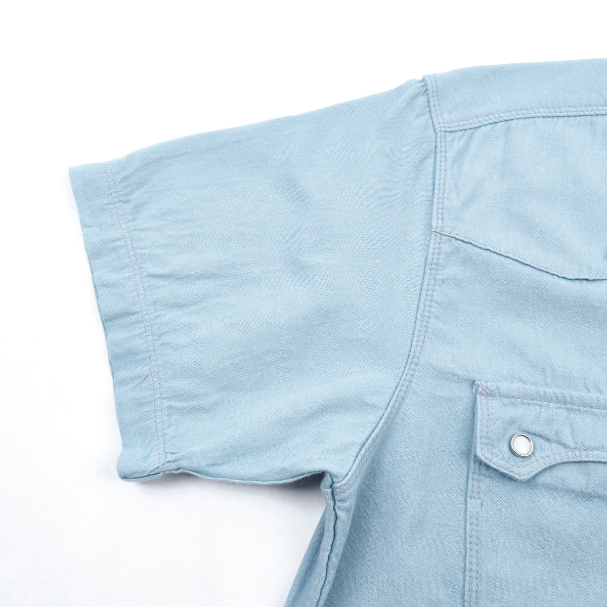 Modern Western S/S Clear Blue Chambray