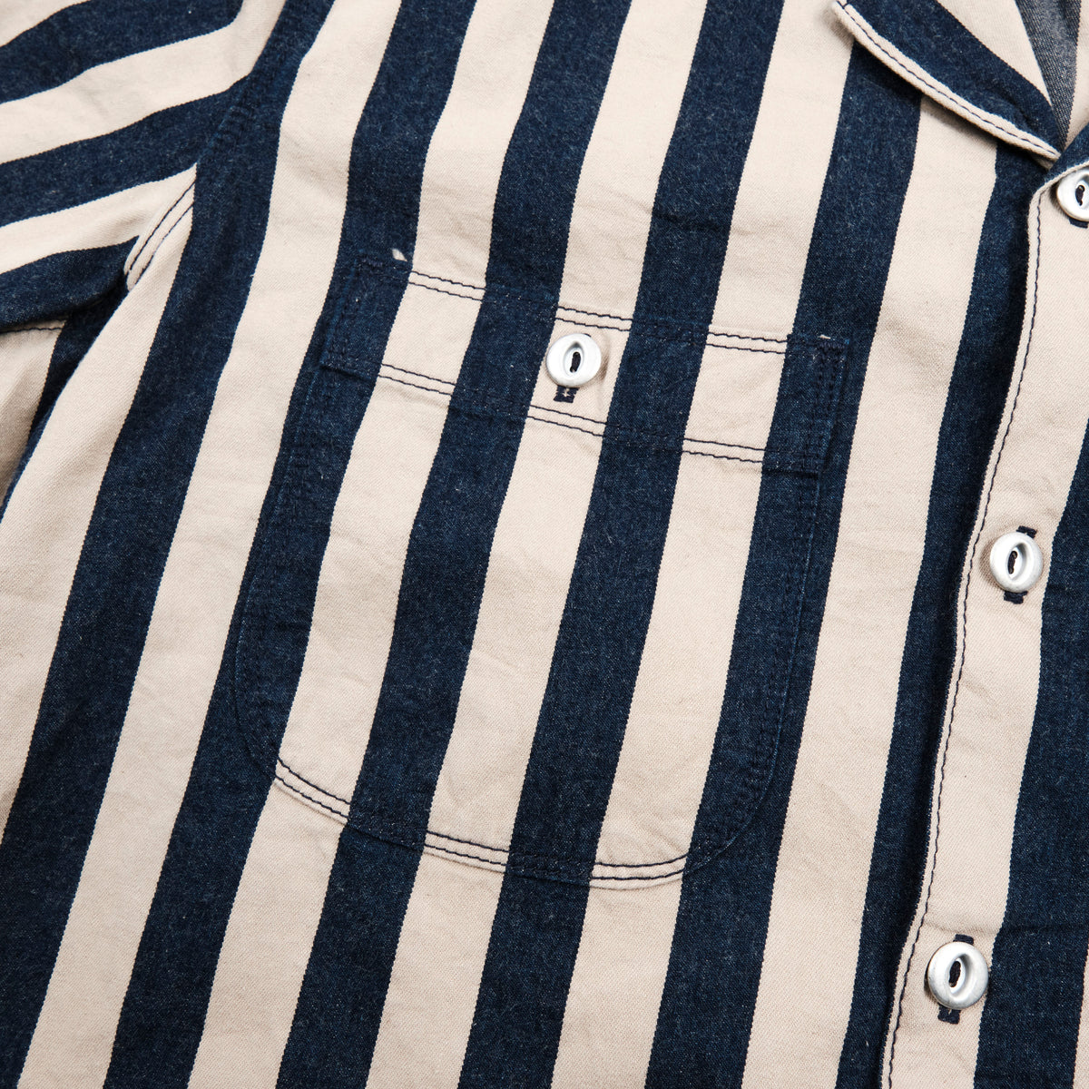 Dayton Indigo Wide Stripe