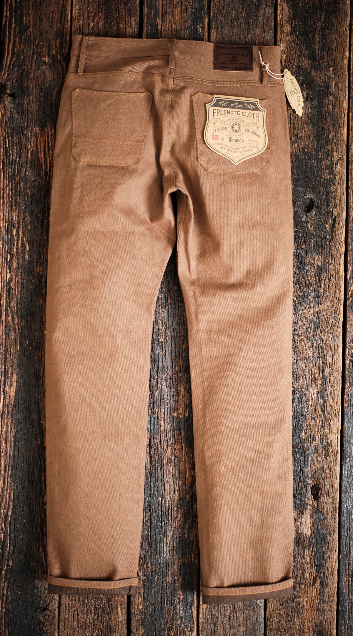 Trabuco Classic Straight <span> 15 Ounce Brown Denim </span>