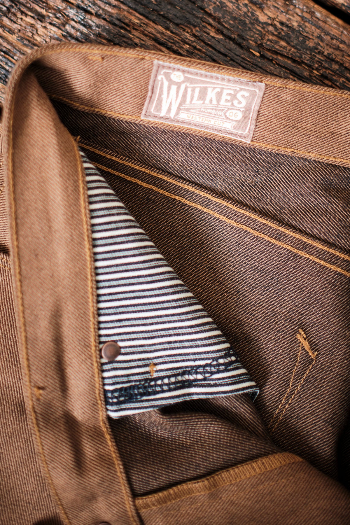 Wilkes Western <span>15 Ounce Brown Denim </span>