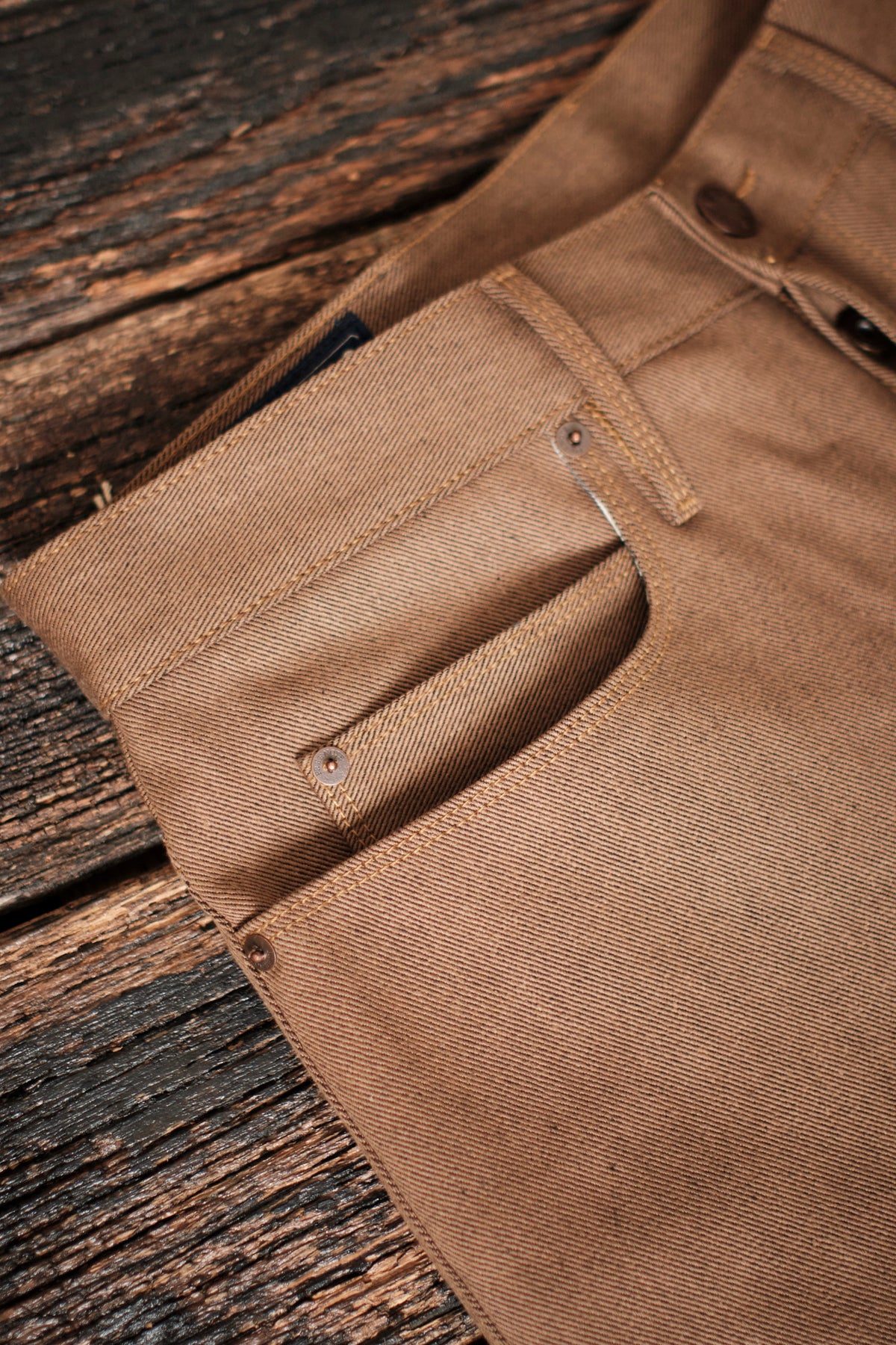 Trabuco Classic Straight <span> 15 Ounce Brown Denim </span>