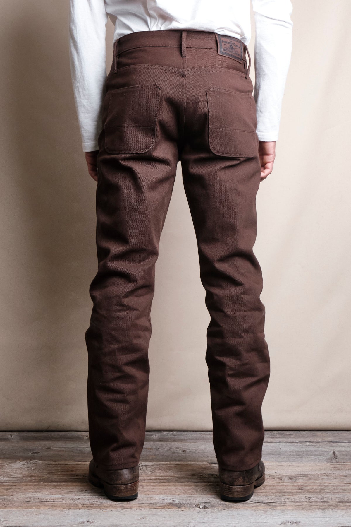 Belford Straight 15 ounce Dark Brown Denim