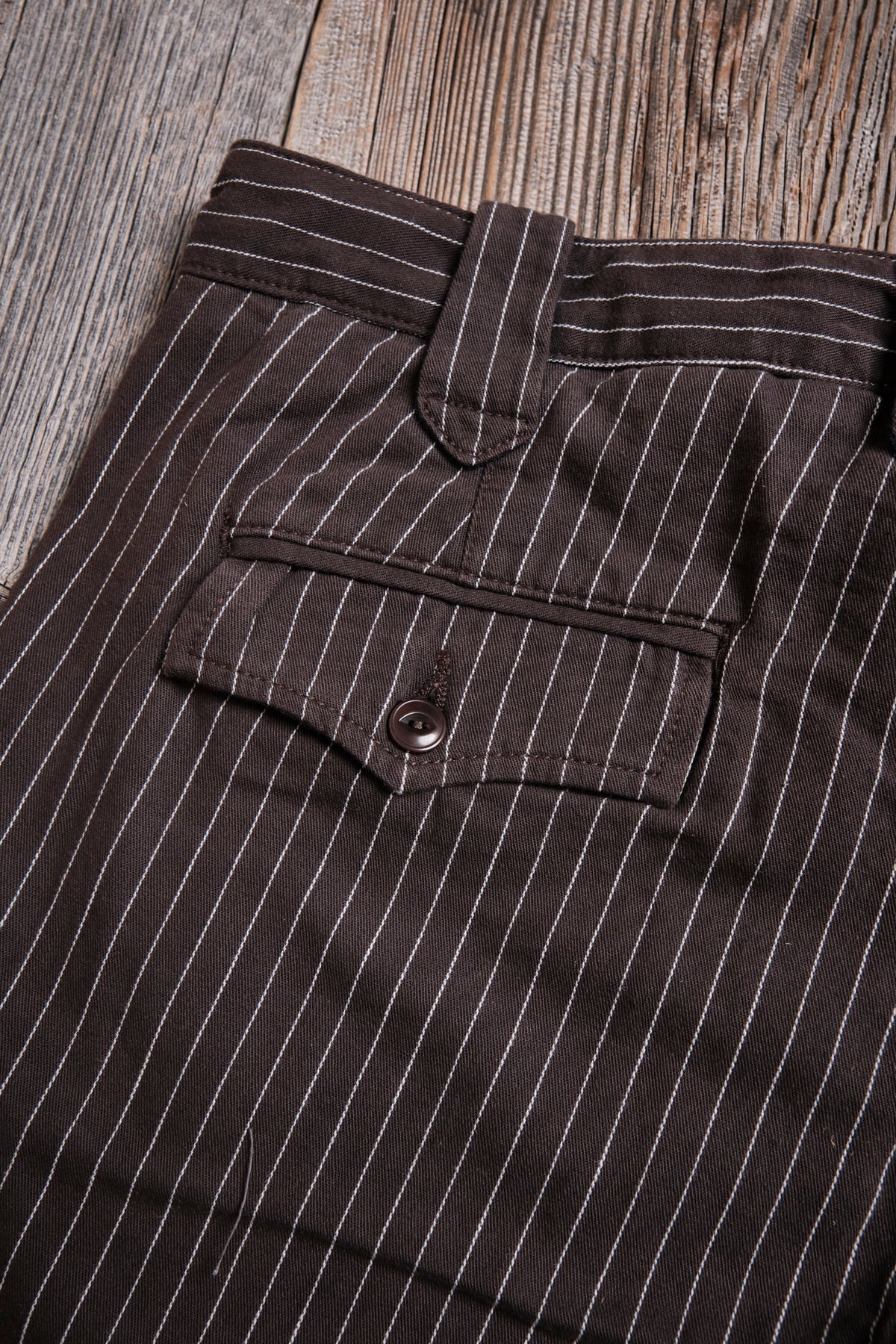 Duster Pant Brown Stripe