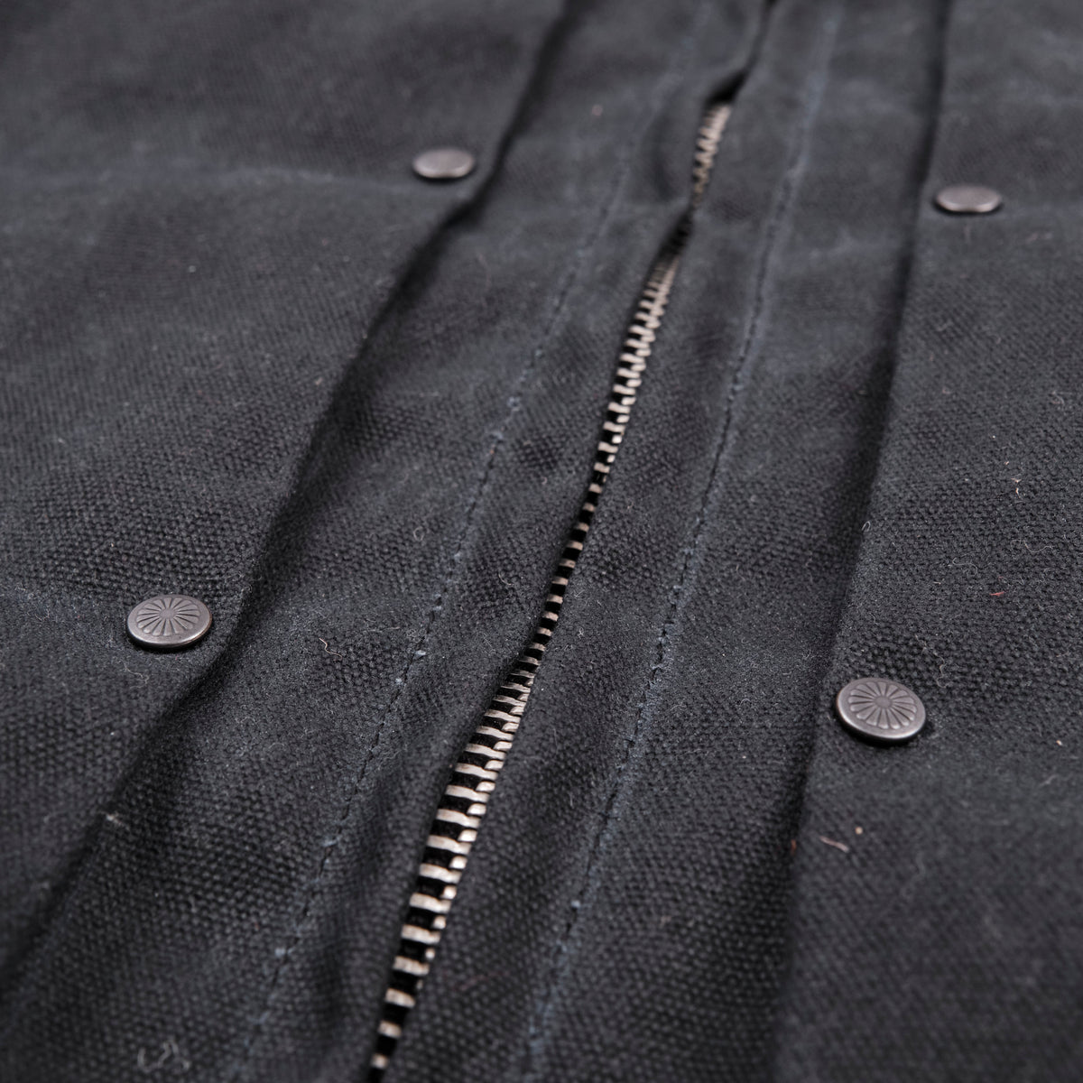RJ-2 Waxed Canvas 20 Ounce Black Shearling