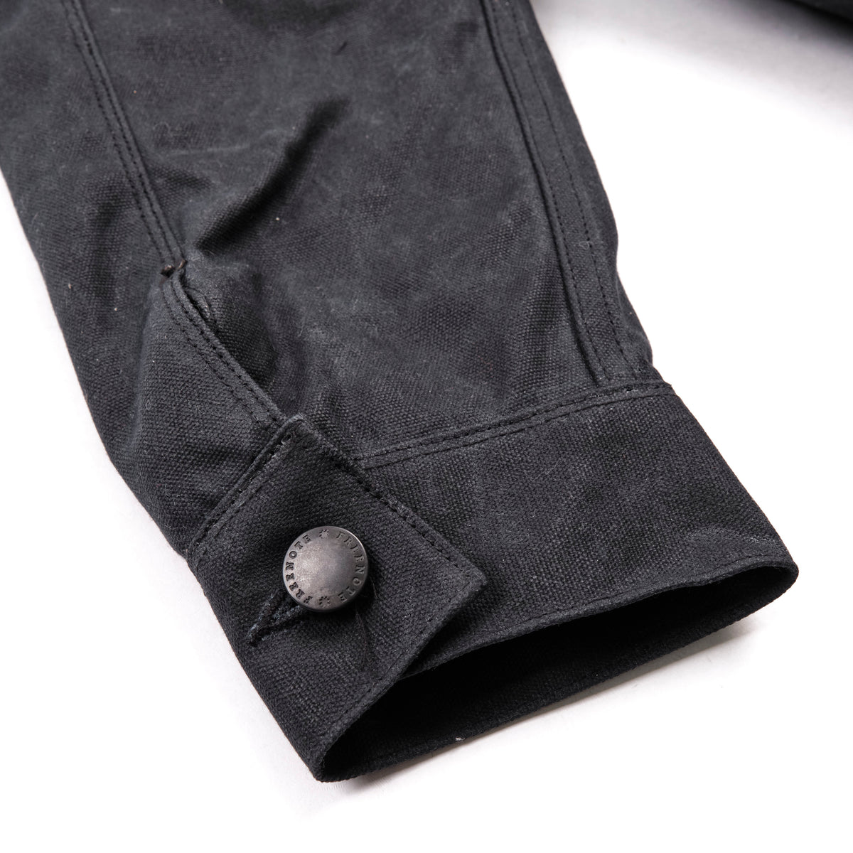 RJ-2 Waxed Canvas 20 Ounce Black Shearling