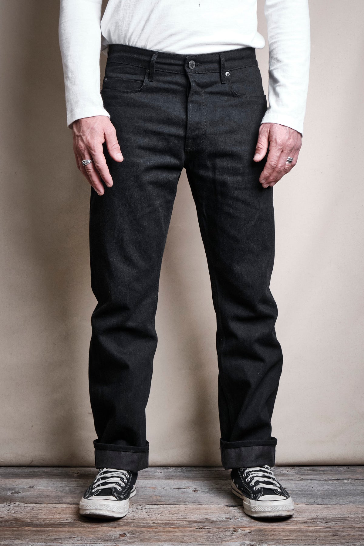 Trabuco Classic Straight 14.25 Ounce Black Grey Denim