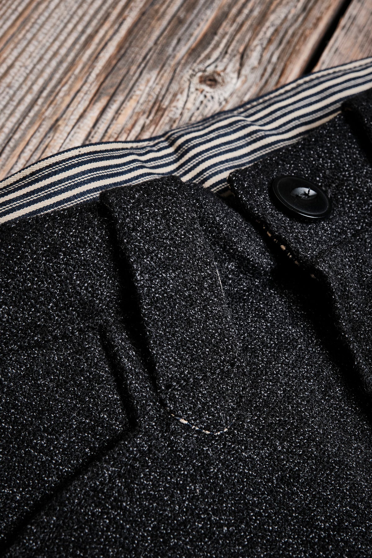 Duster Pant Black Wool
