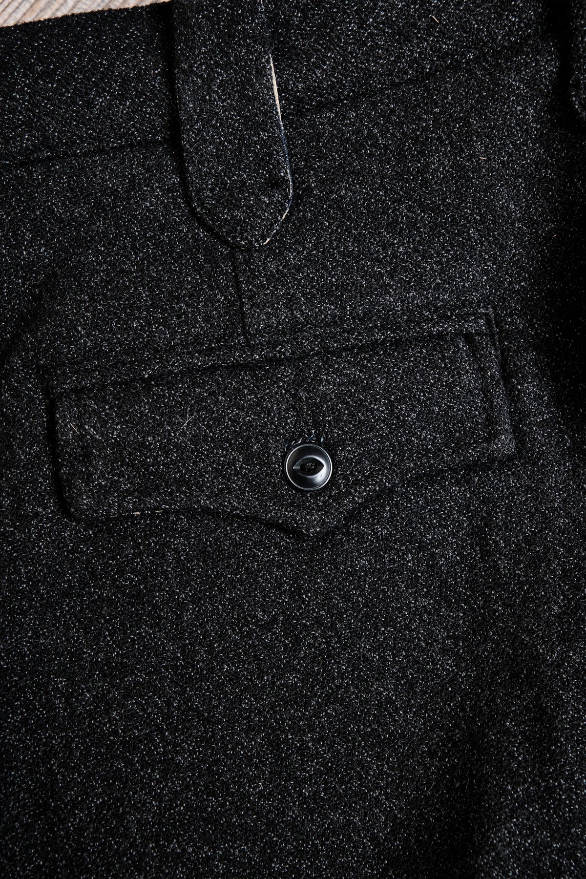 Duster Pant Black Wool