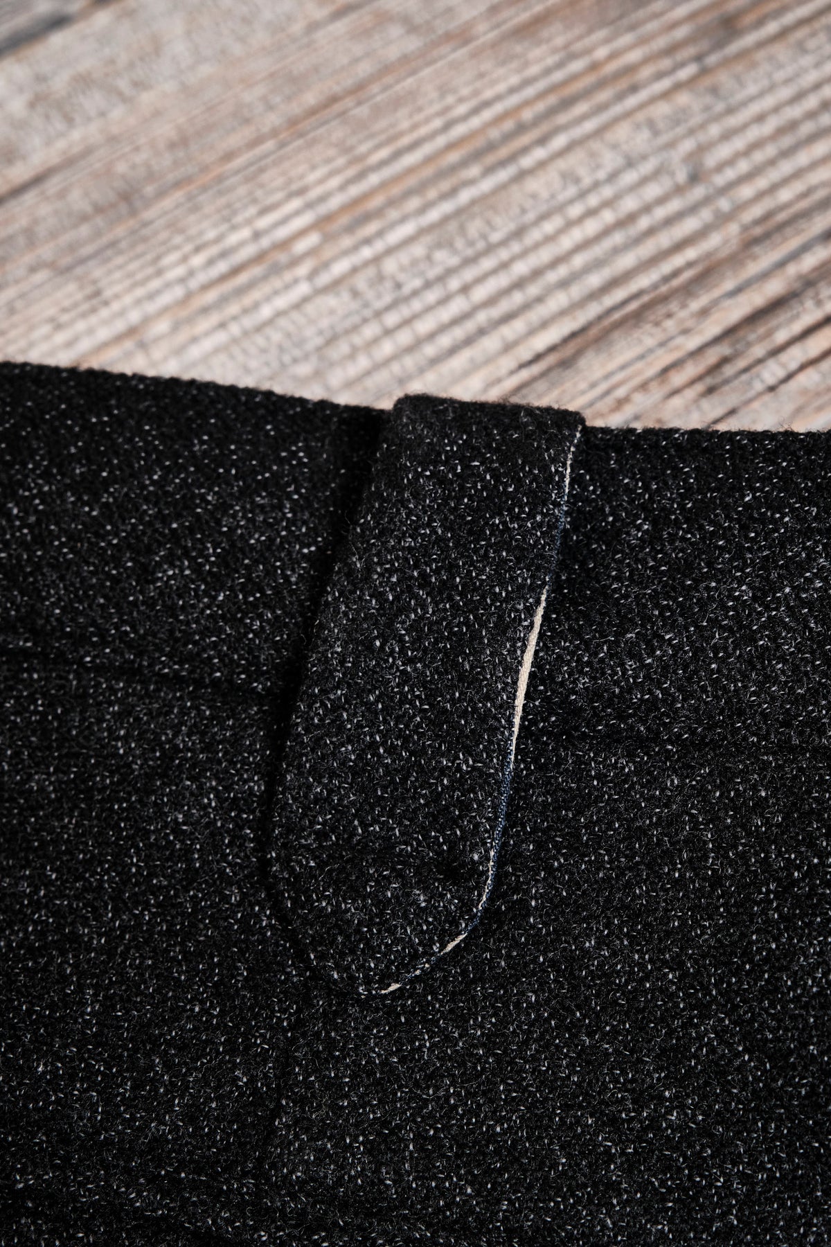 Duster Pant Black Wool
