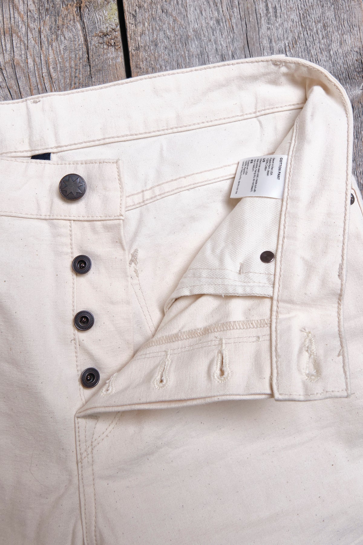 Portola Classic Taper 11 Ounce Natural Rinsed Canvas