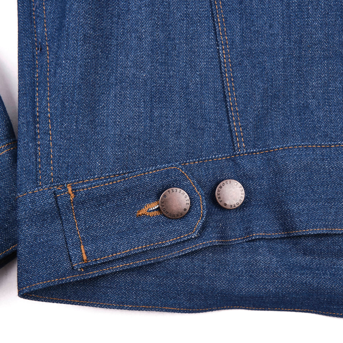 High Low 12 Ounce Vintage Blue Denim Jacket