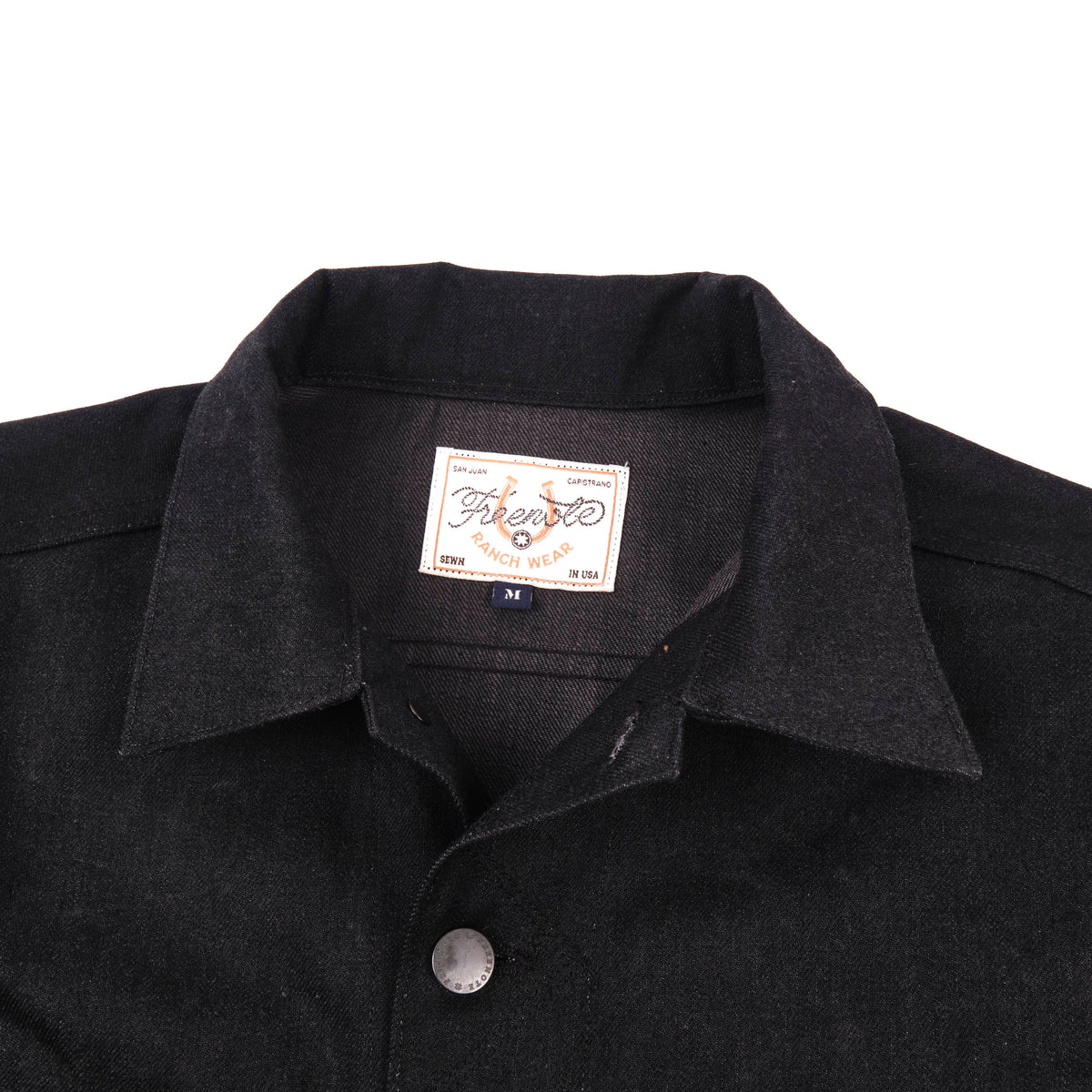 High Low 14.25 Ounce Black Grey Denim Jacket