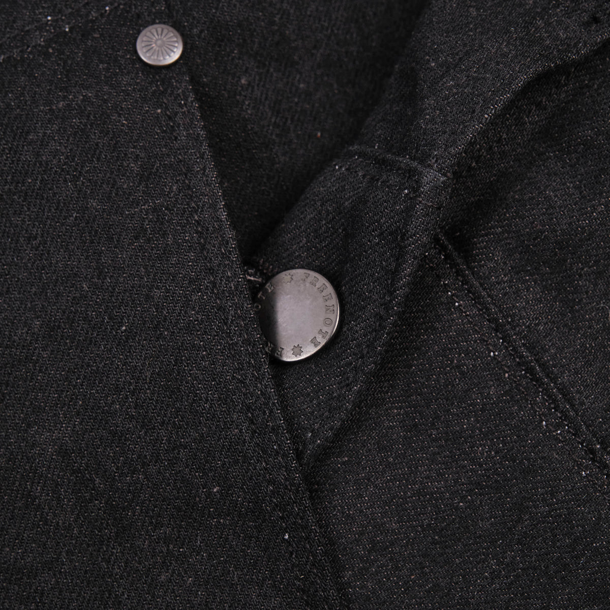 High Low 14.25 Ounce Black Grey Denim Jacket