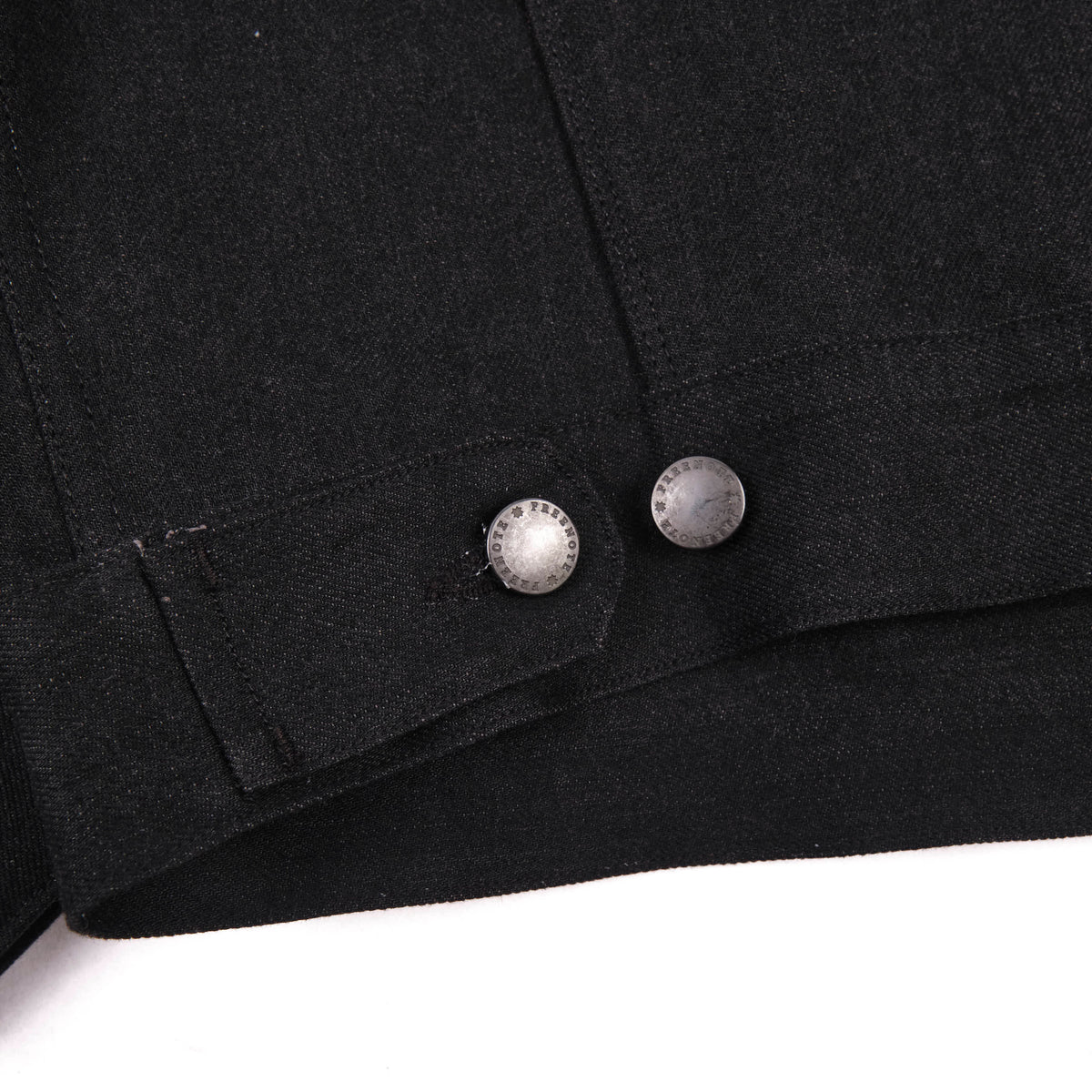 High Low 14.25 Ounce Black Grey Denim Jacket