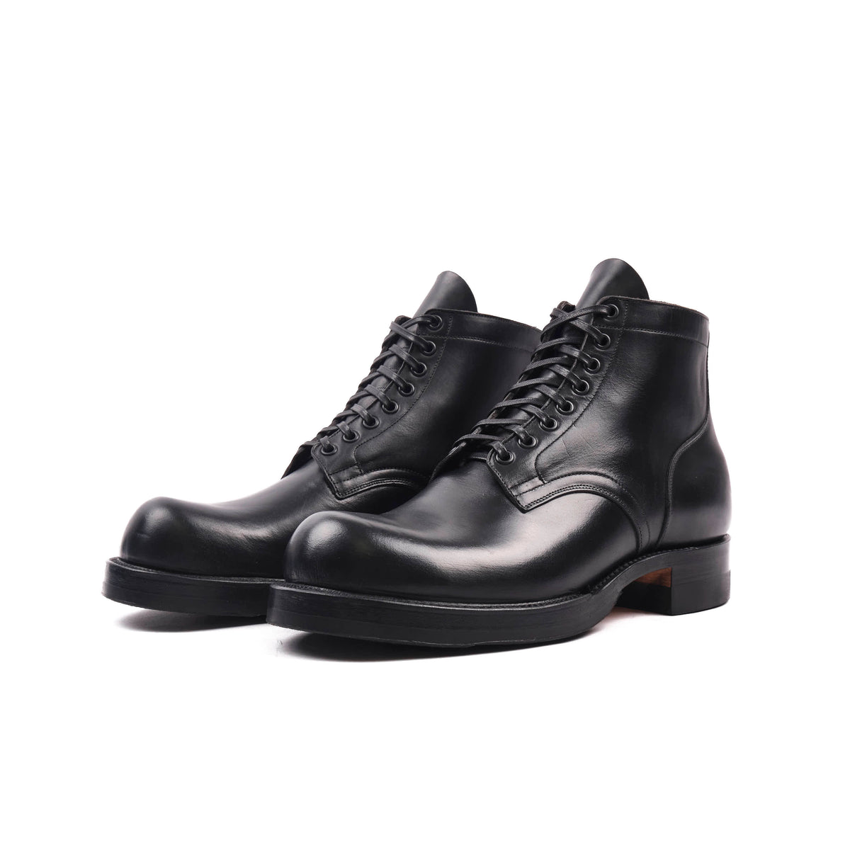 FREENOTE CLOTH X VIBERG SERVICE BOOT - 2045 LAST - HORWEEN BLACK STRUCK THROUGH CHROMEXCEL