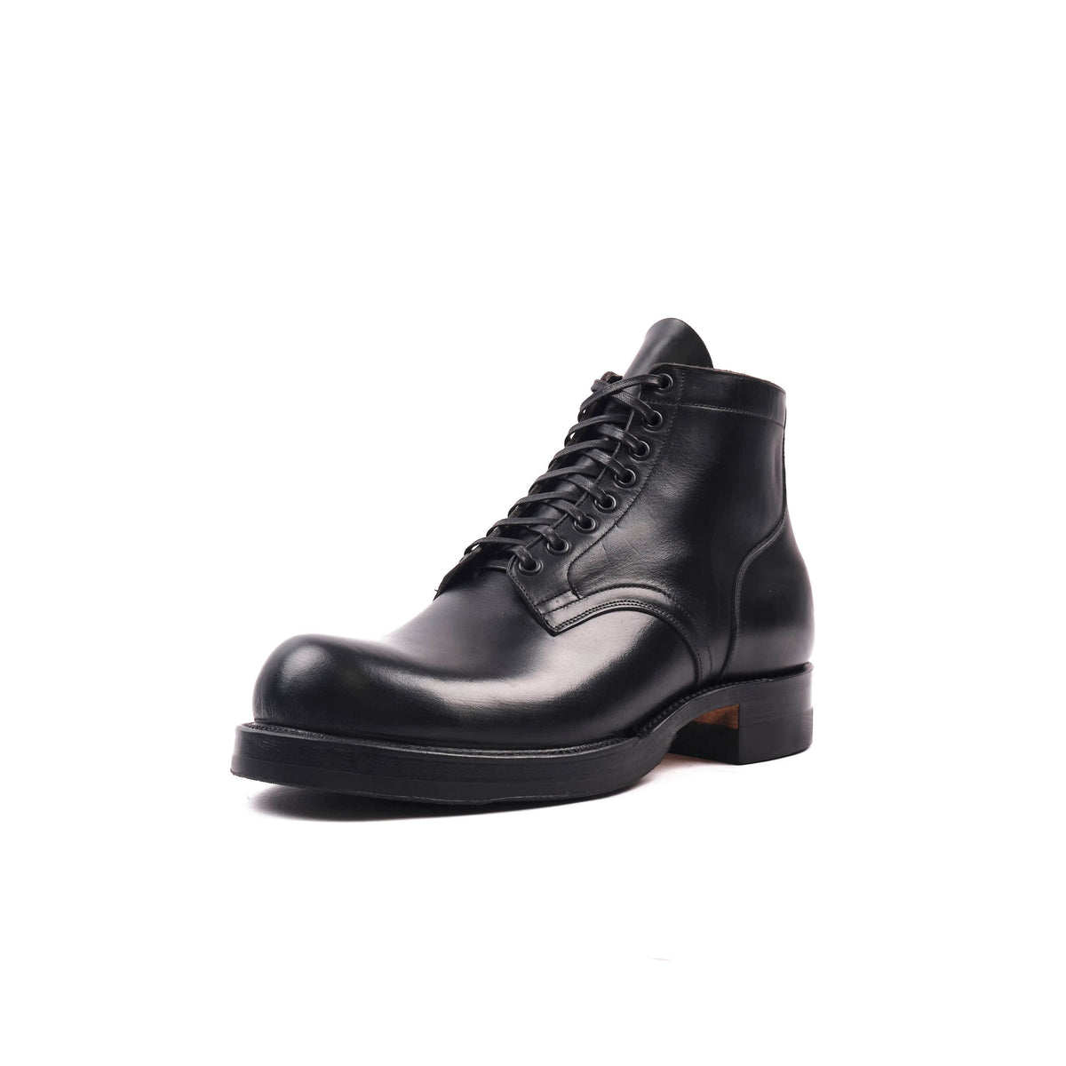 FREENOTE CLOTH X VIBERG SERVICE BOOT - 2045 LAST - HORWEEN BLACK STRUCK THROUGH CHROMEXCEL