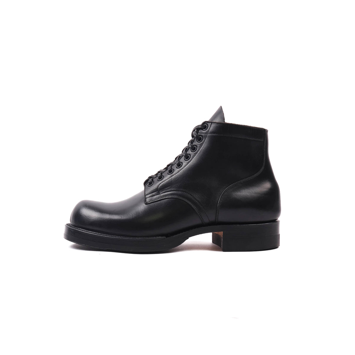 FREENOTE CLOTH X VIBERG SERVICE BOOT - 2045 LAST - HORWEEN BLACK STRUCK THROUGH CHROMEXCEL