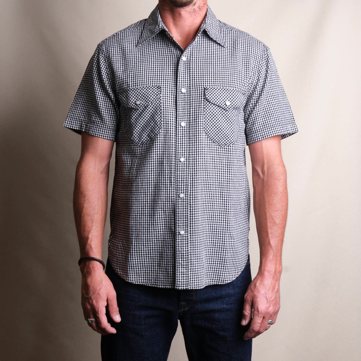 Bodie S/S Black Gingham