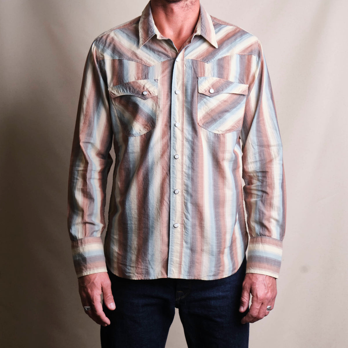 Calico Dusty Desert Stripe