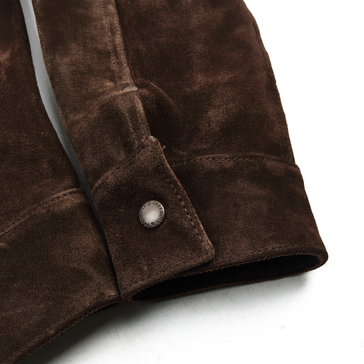 High Low 1.4mm Chocolate Suede Jacket
