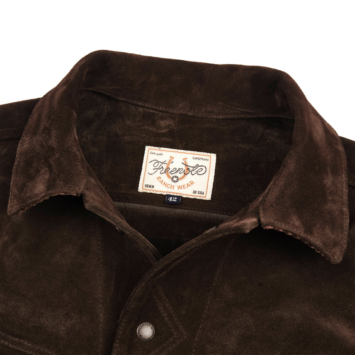 High Low 1.4mm Chocolate Suede Jacket