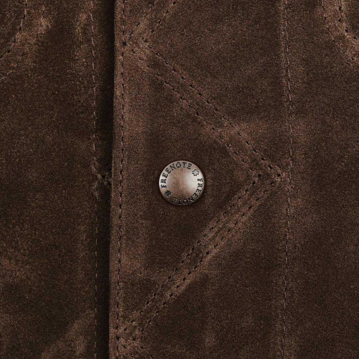 High Low 1.4mm Chocolate Suede Jacket