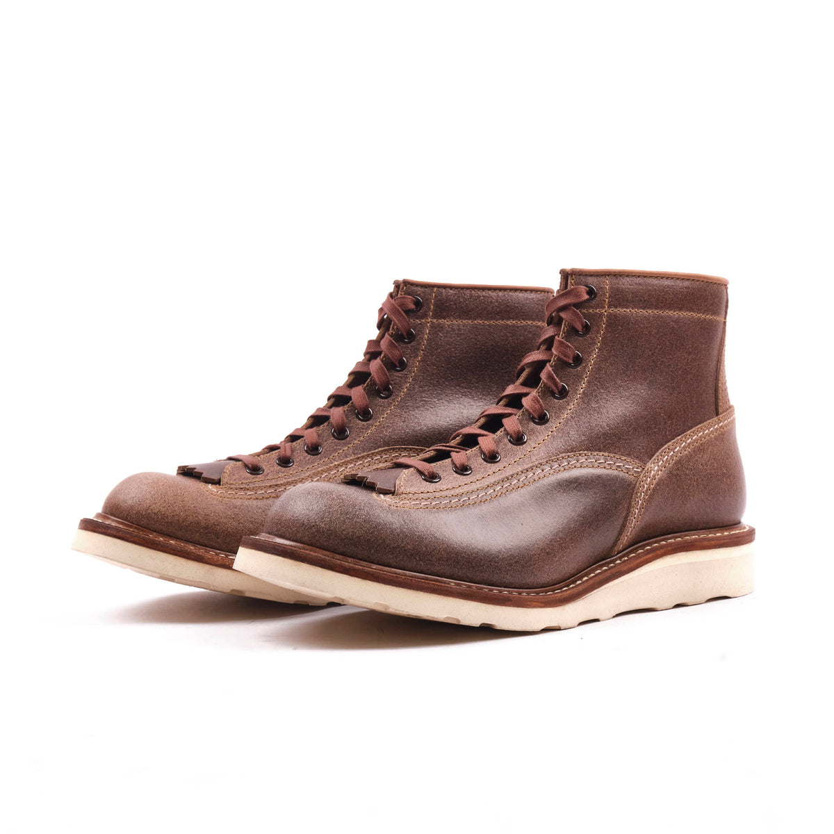 John Lofgren Donkey Puncher Boots - Horween Natural Waxed Flesh