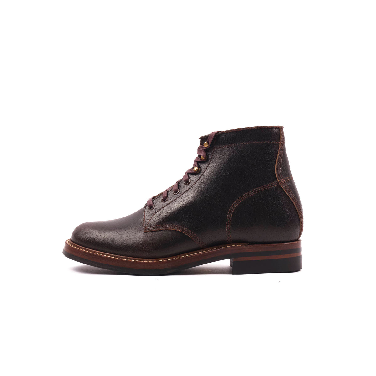 John Lofgren El Capitan Boots - Horween Dark Brown Waxed Flesh