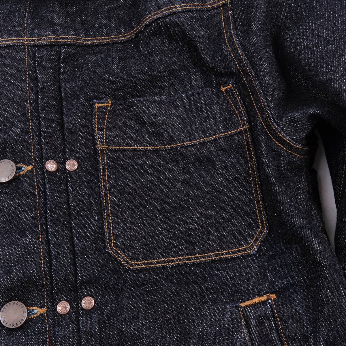 Riders Jacket 15 Ounce Unsinged Rinsed