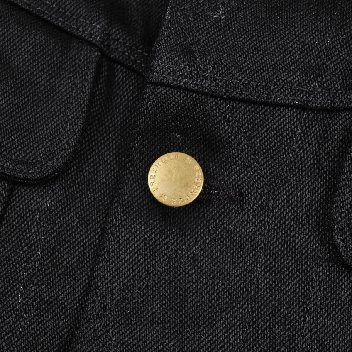 High Low 15.75 Ounce Black Denim Jacket