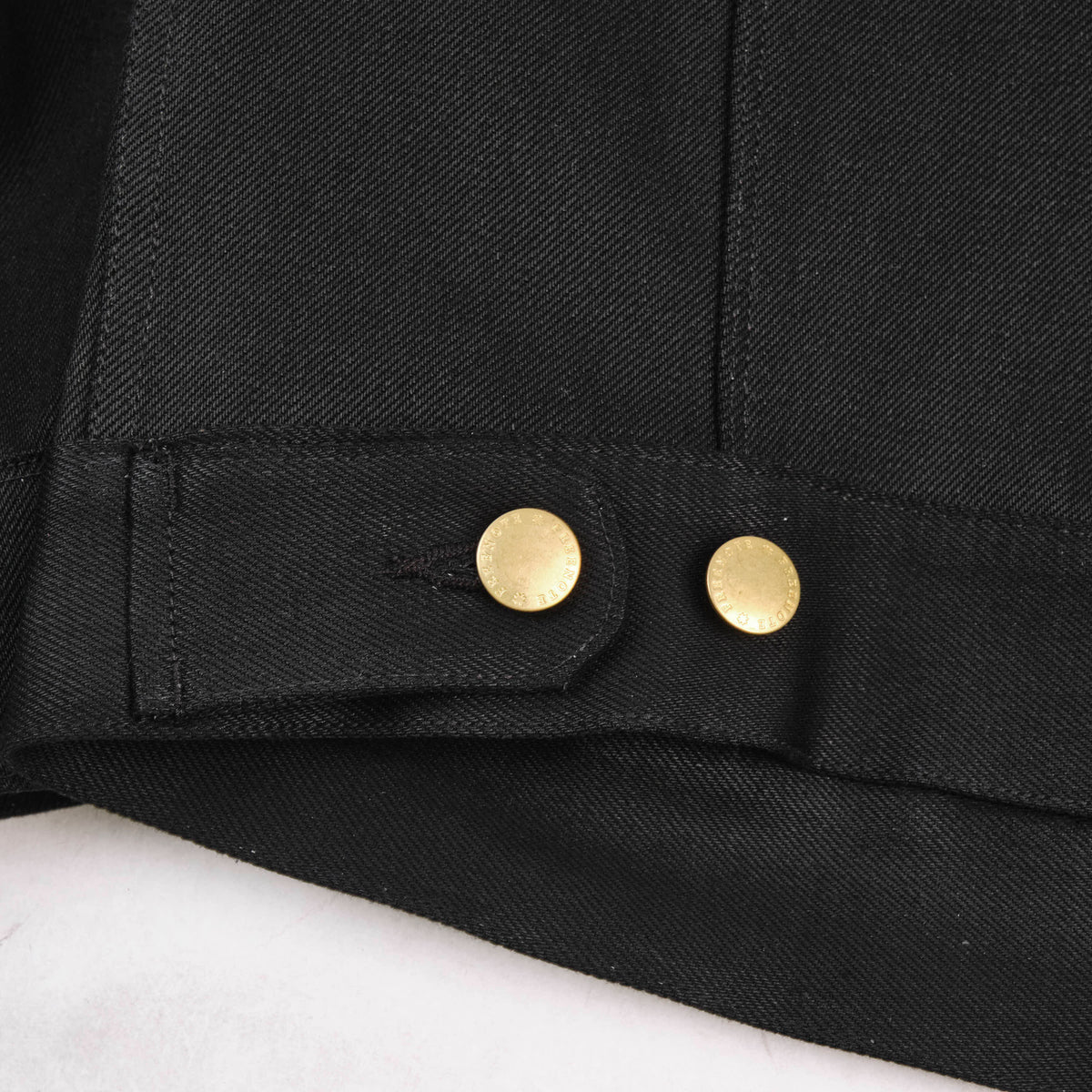 High Low 15.75 Ounce Black Denim Jacket