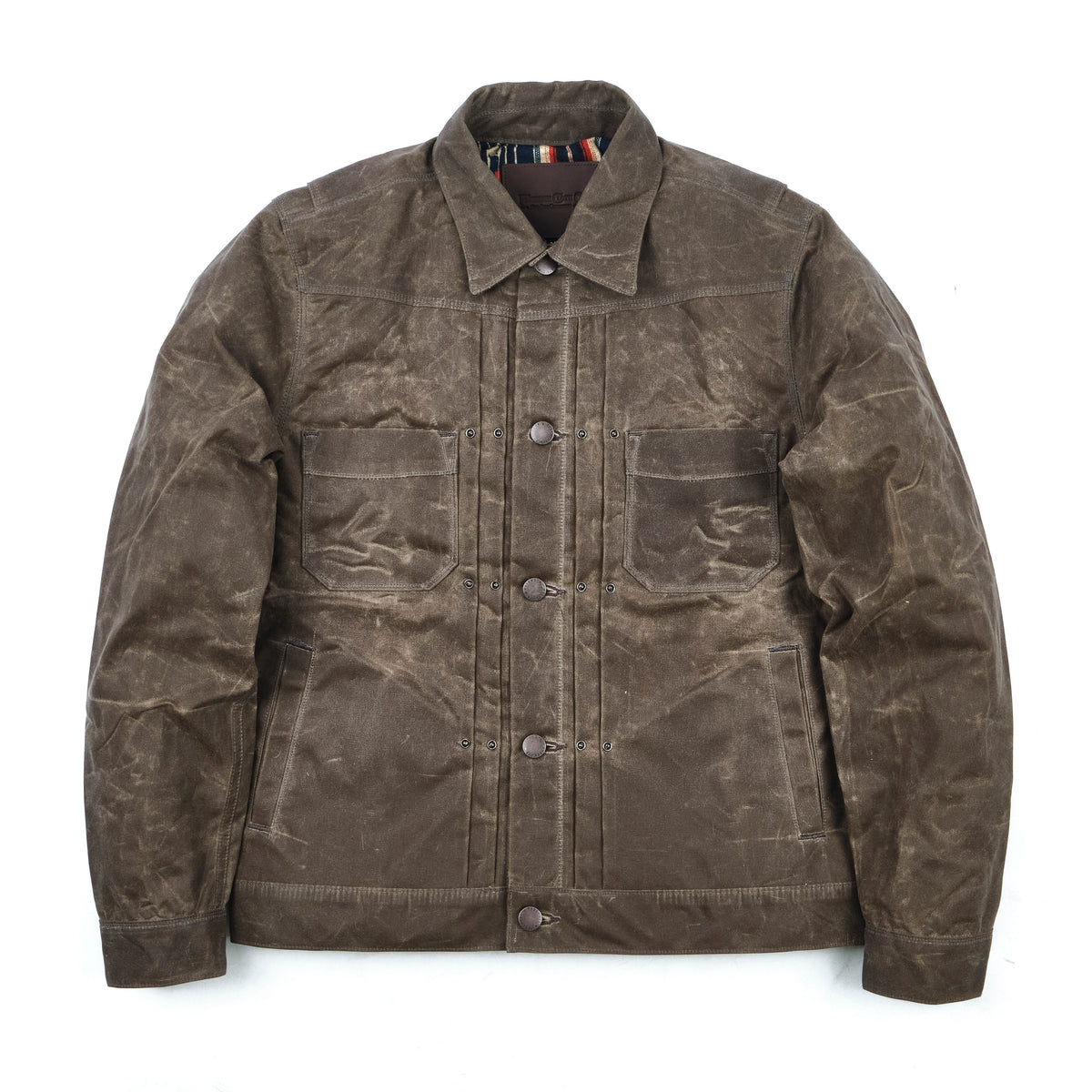 Riders Jacket Waxed Canvas <span>Oak</span>