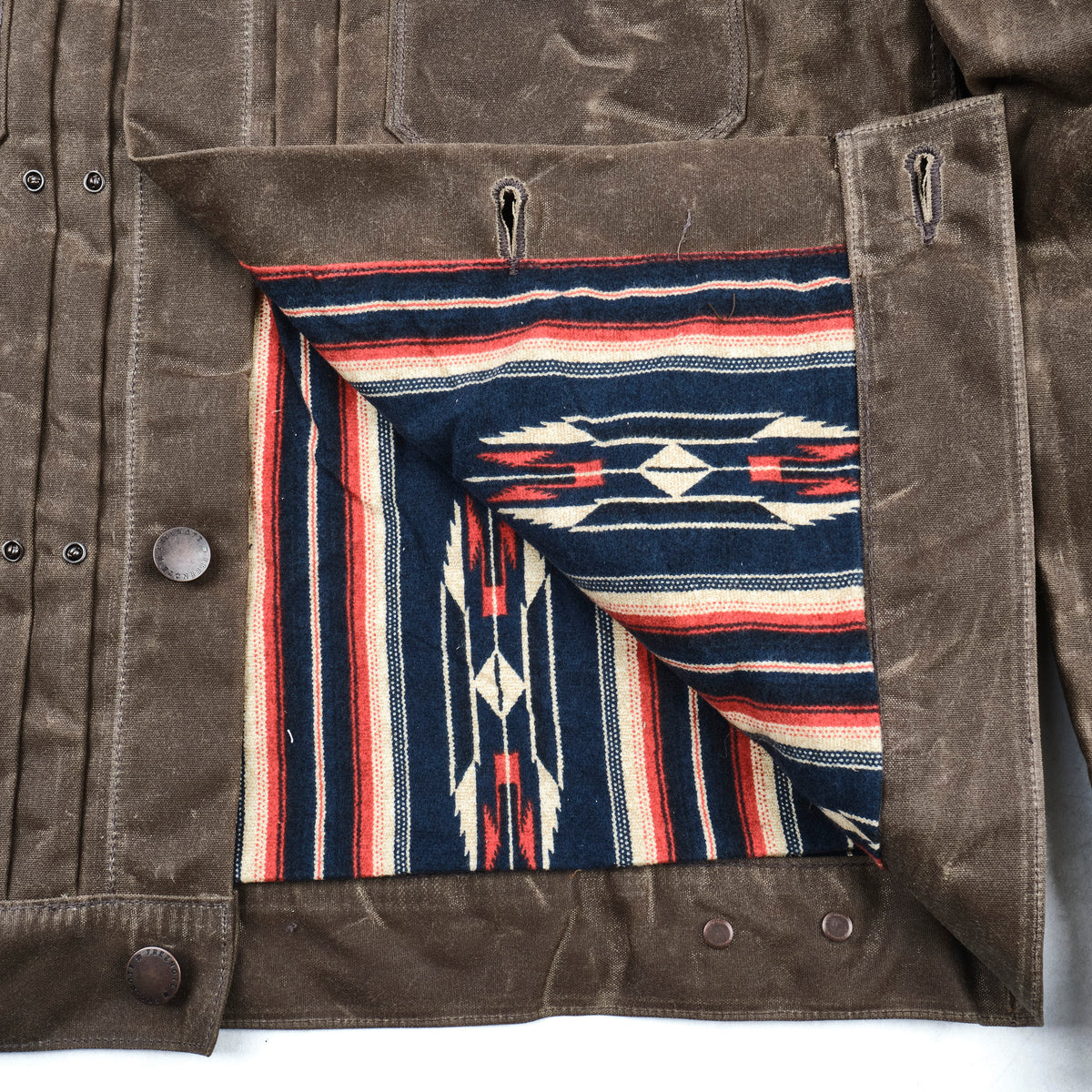 Riders Jacket Waxed Canvas <span>Oak</span>