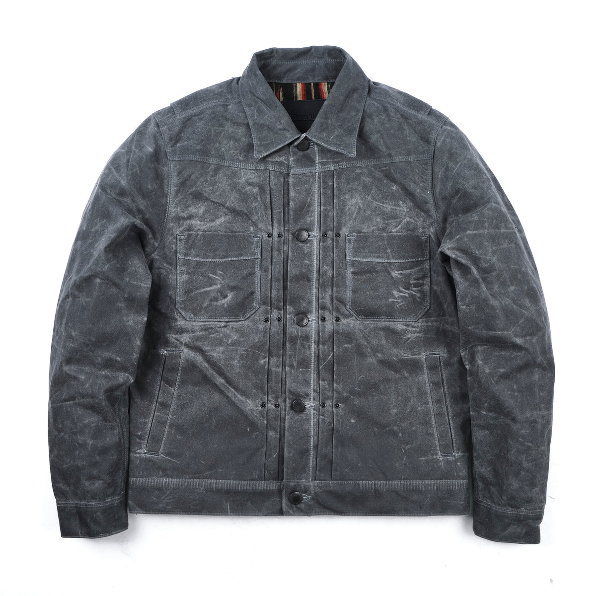 Riders Jacket Waxed Canvas <span> Charcoal</span>