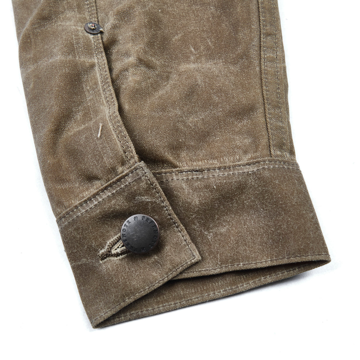 Riders Jacket Waxed Canvas Tobacco Brown Interior