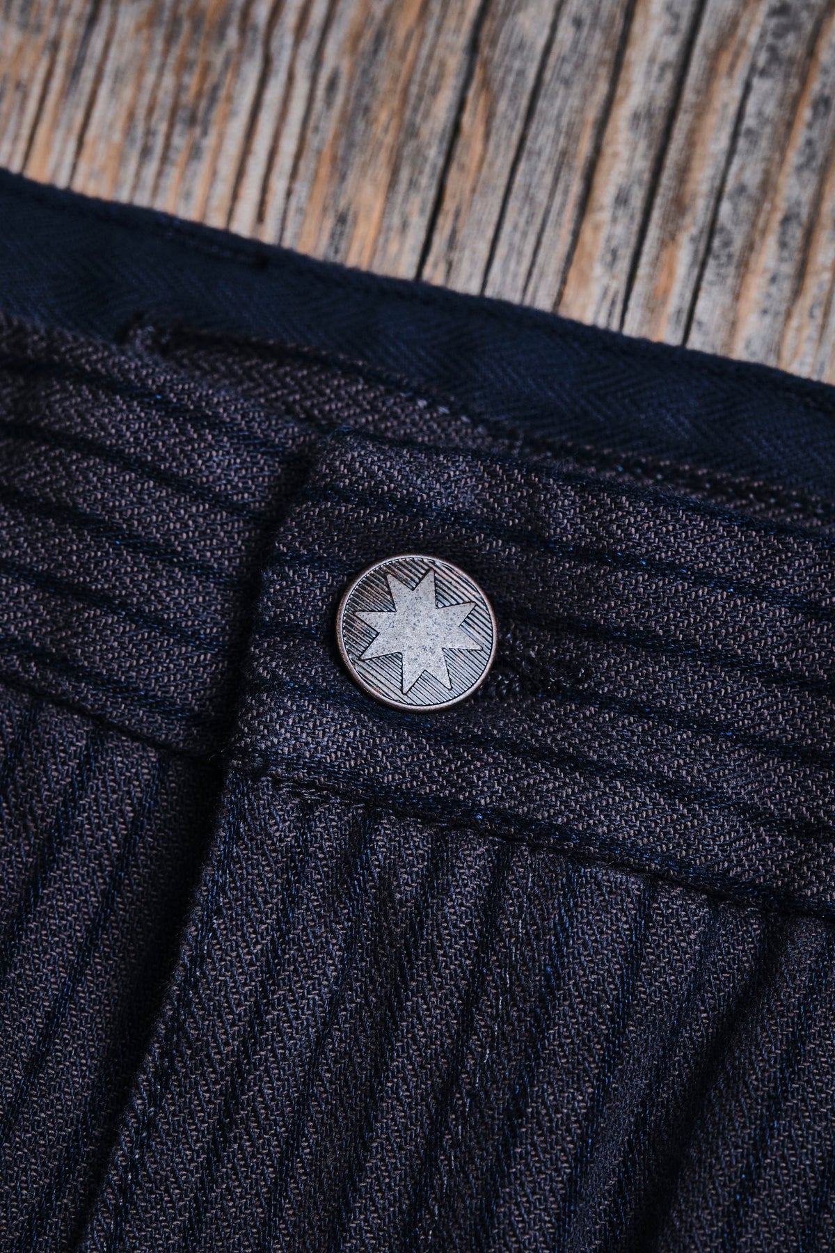 Deck Pant Indigo Herringbone Dobby