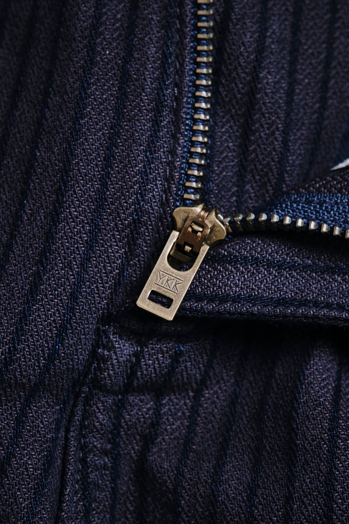 Deck Pant Indigo Herringbone Dobby