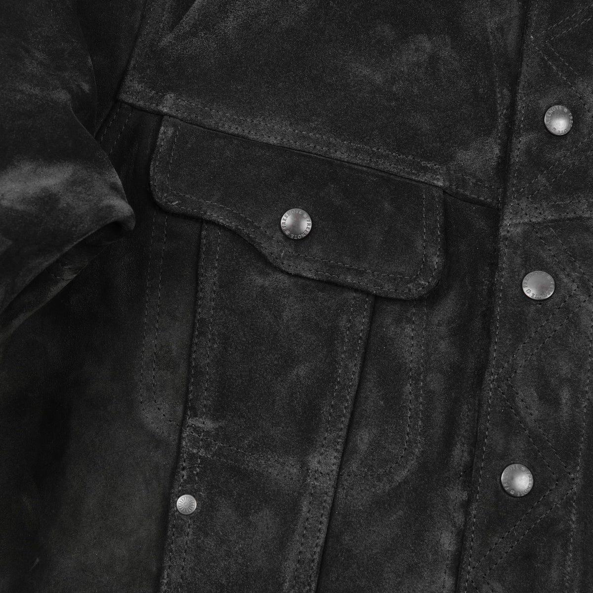 High Low 1.4mm Black Suede Jacket