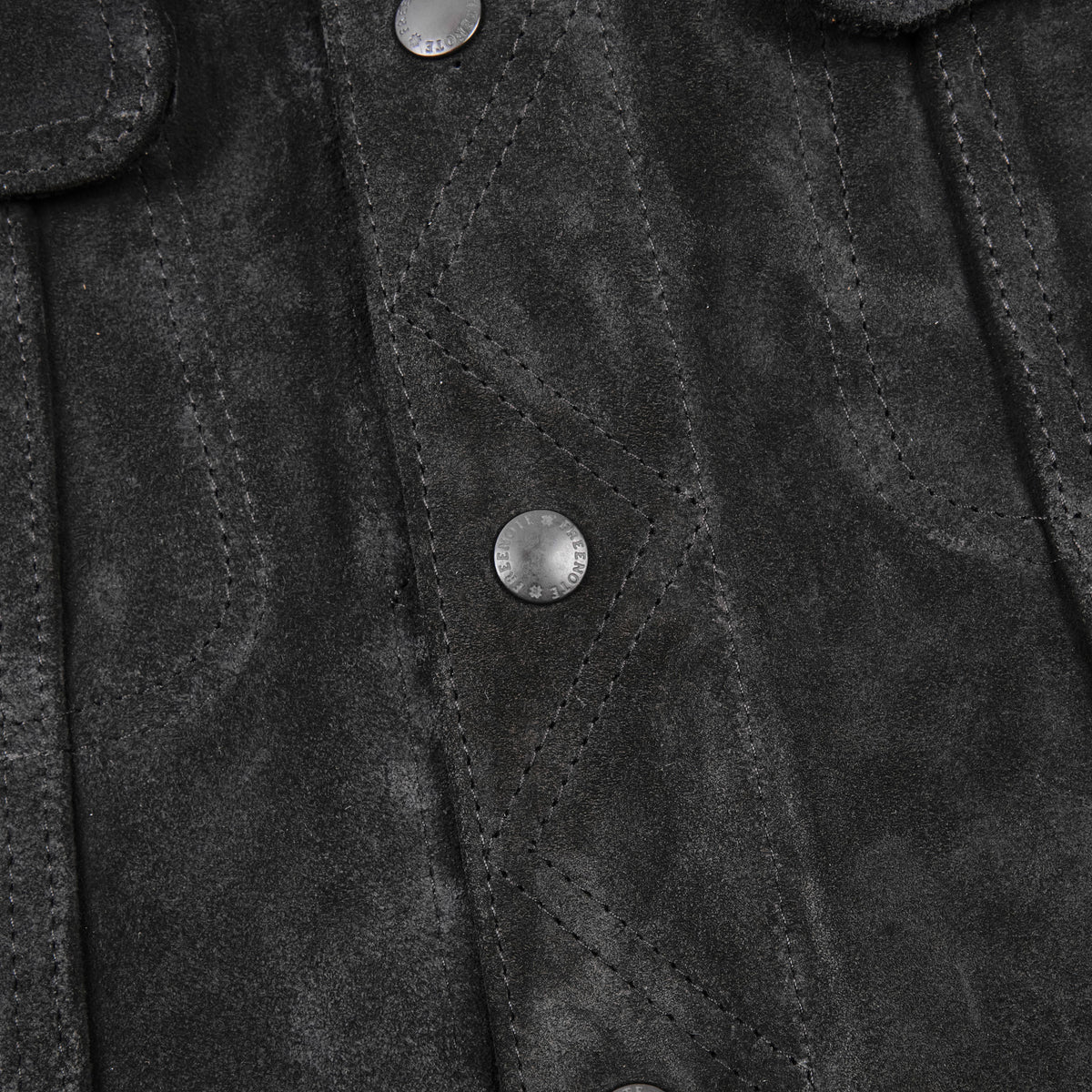 High Low 1.4mm Black Suede Jacket