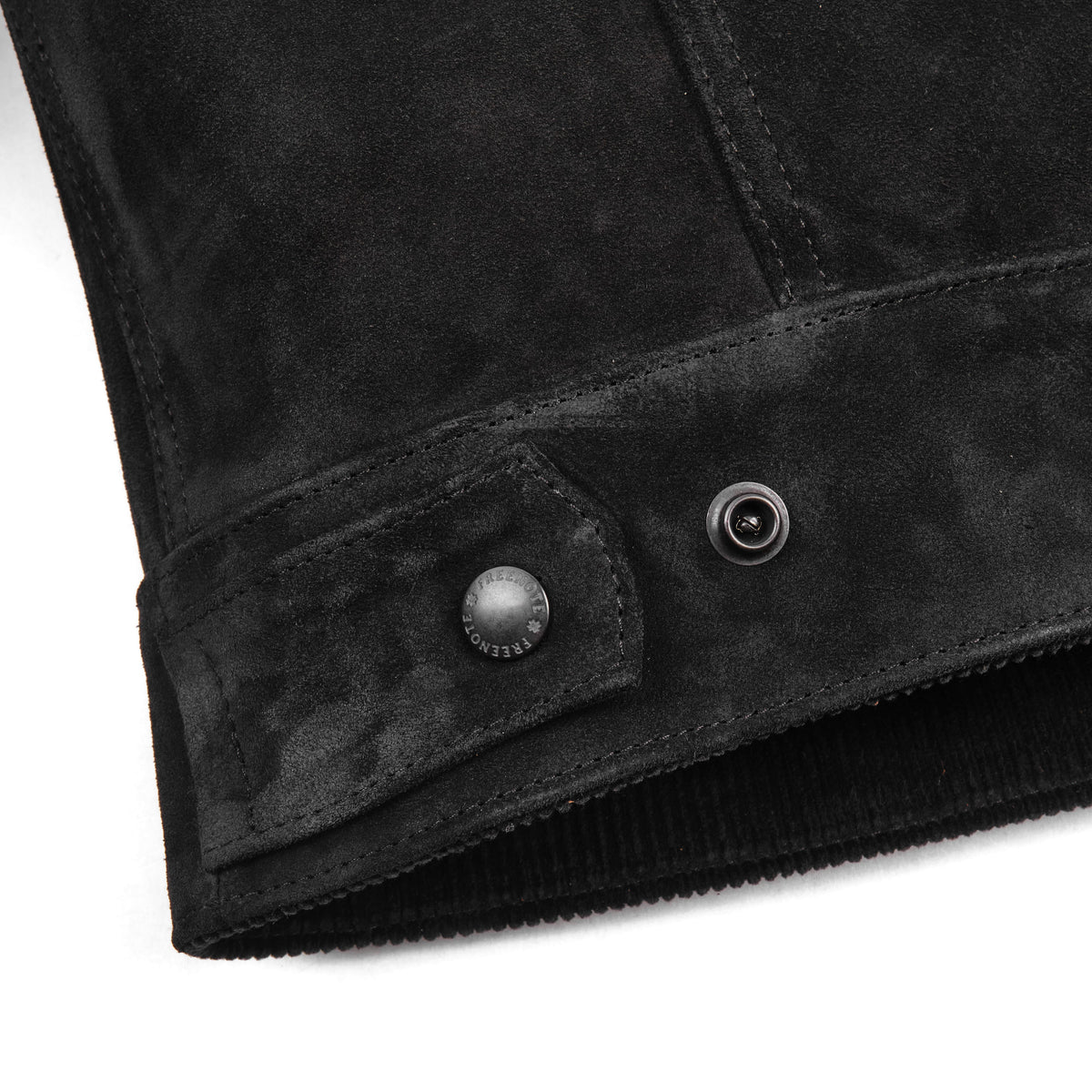 High Low 1.4mm Black Suede Jacket