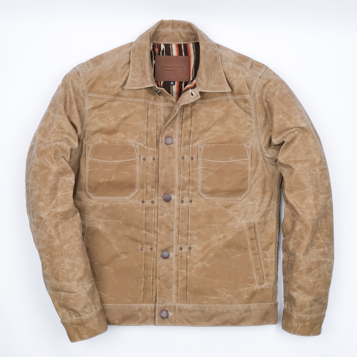 Riders Jacket Waxed Canvas <span>Tumbleweed Brown Interior</span>