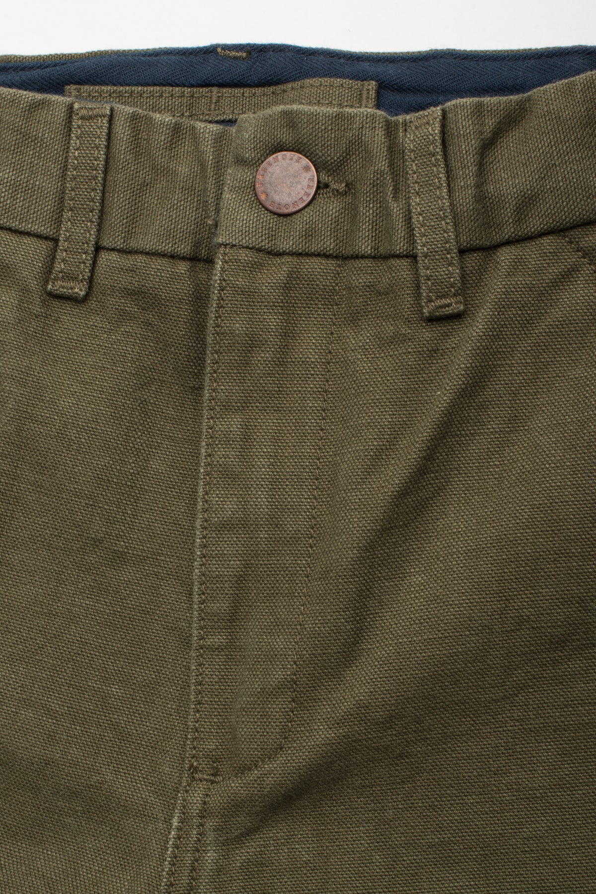 Workers Chino Slim Fit <span> 14 Ounce Slub Army Green </span>