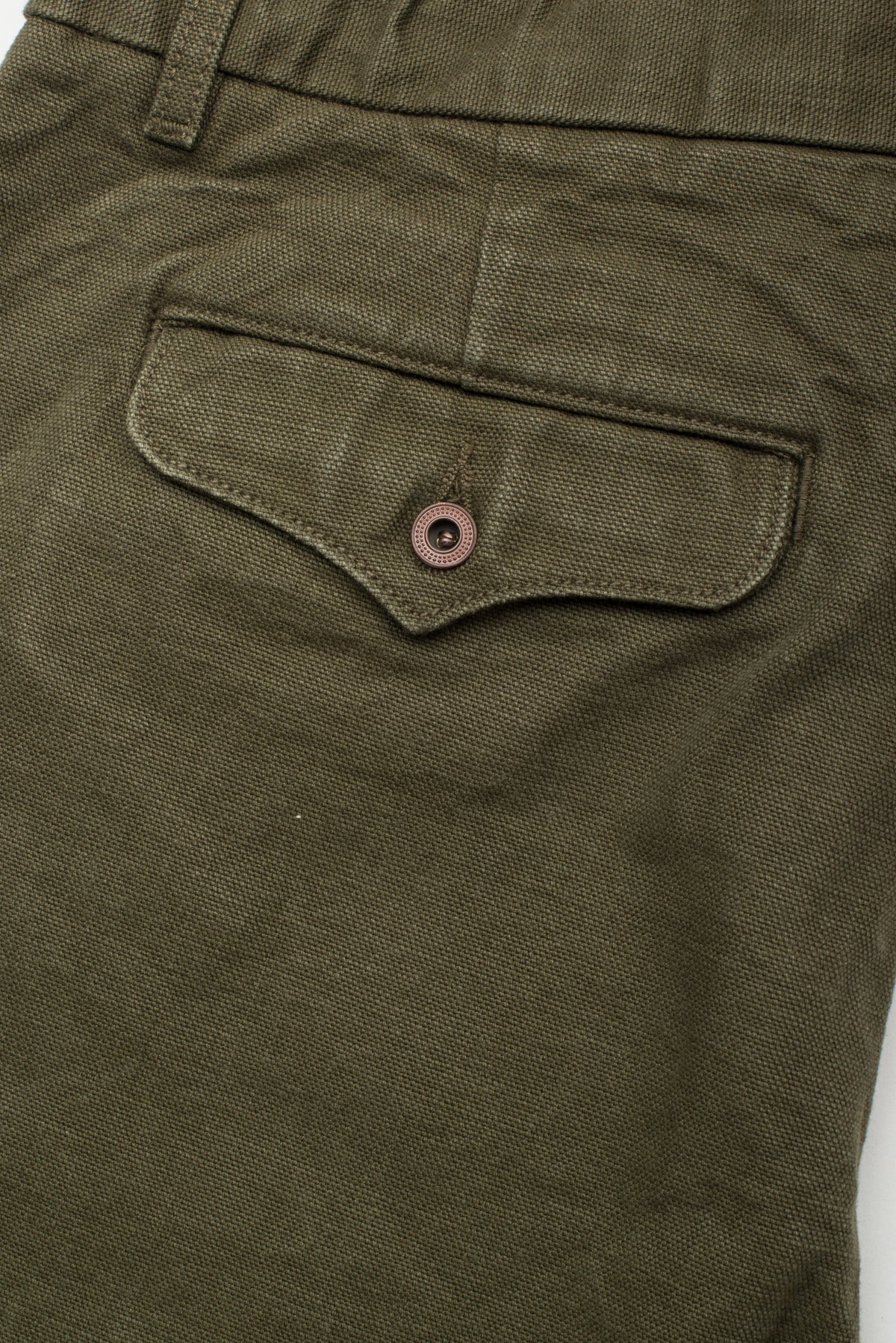 Workers Chino Slim Fit <span> 14 Ounce Slub Army Green </span>