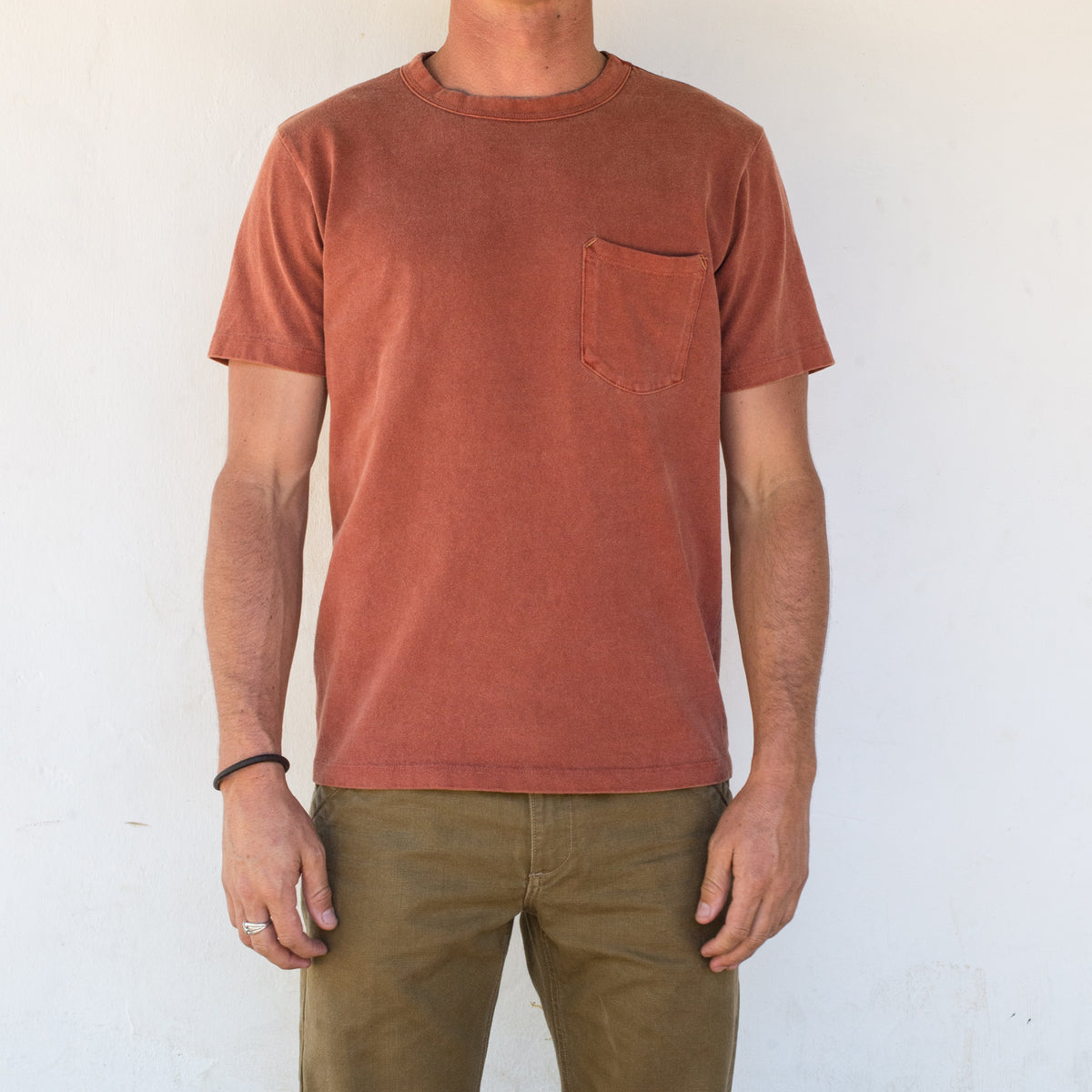 13 OUNCE RUST T-SHIRT On Body
