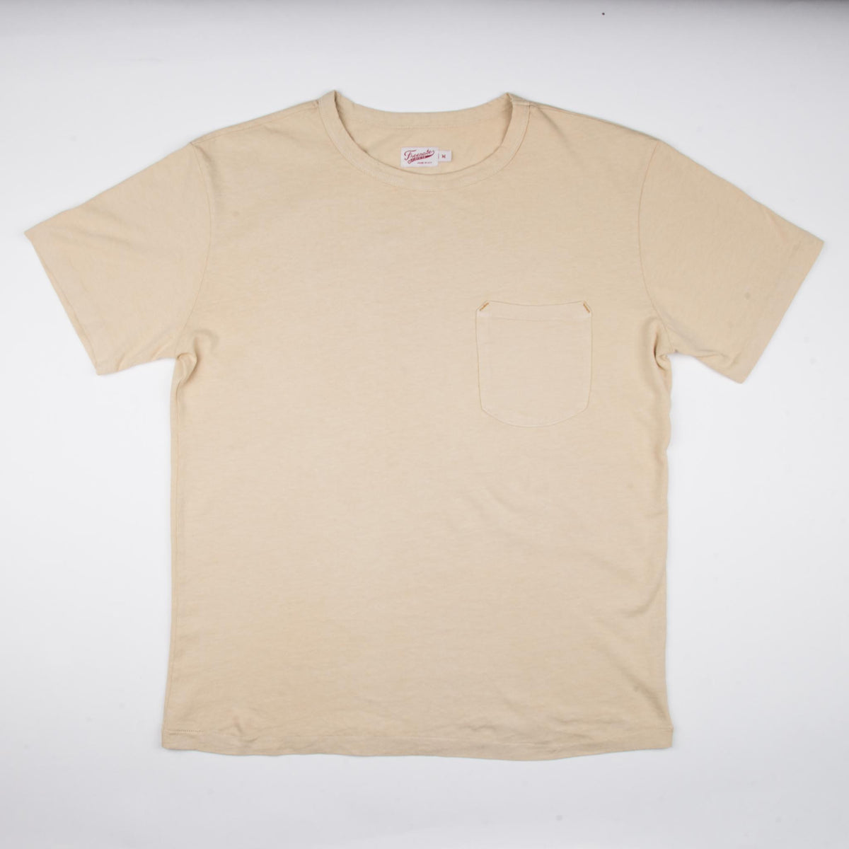 9 Ounce Pocket T-Shirt <span> Cream </span>