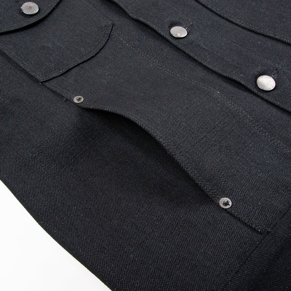 Classic Denim Jacket <span> 17 Ounce Black Slub Denim </span>