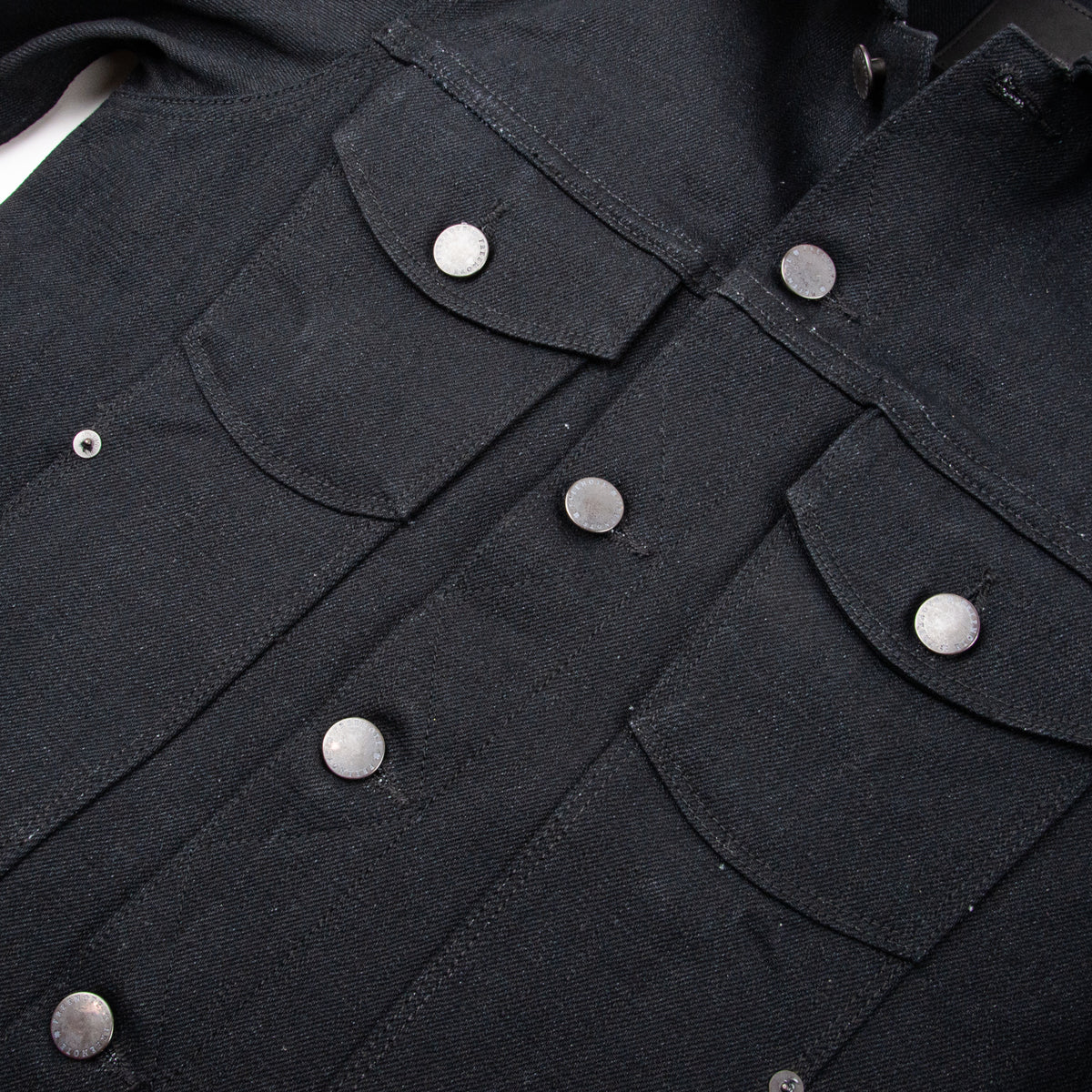 Classic Denim Jacket <span> 17 Ounce Black Slub Denim </span>